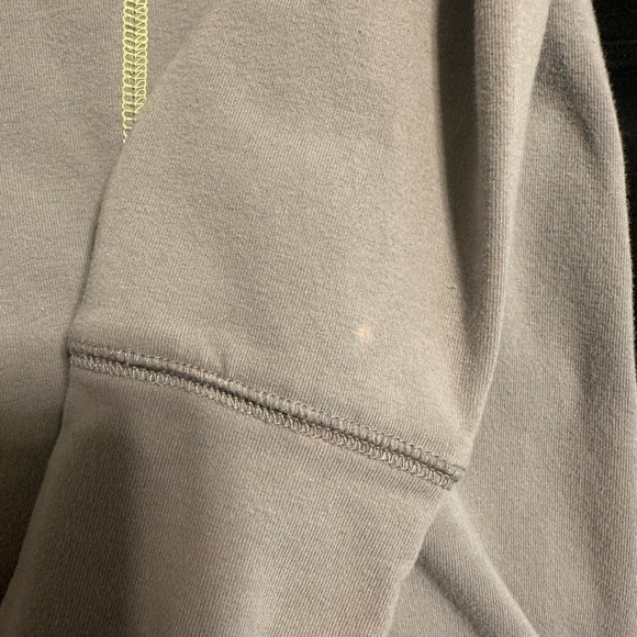 Victoria’s Secret PINK Gray & Neon Green Quarter Zip Pullover - Picture 6 of 6